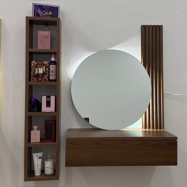 طاولة الزينة العائمة الفاخرة مع إضاءة LED - Image 6